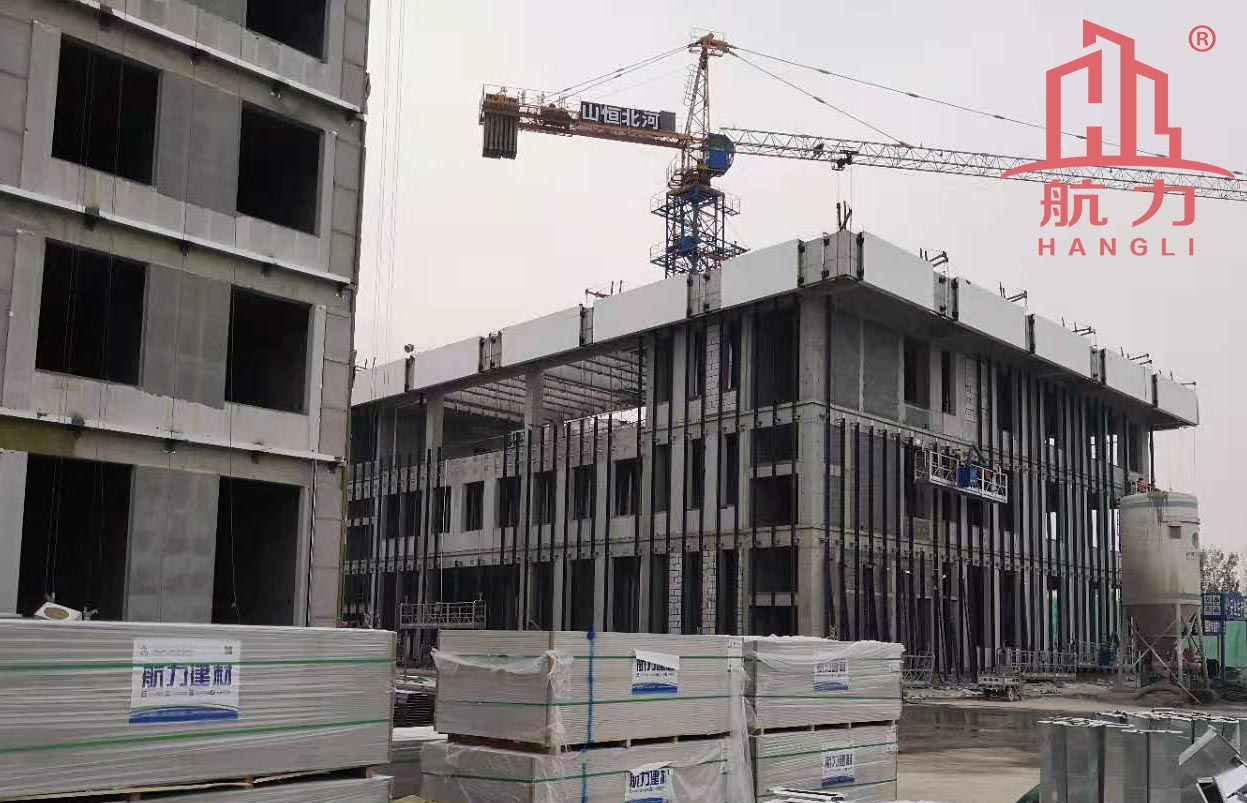 航力隔墻板的應(yīng)用-正定人民醫(yī)院新院區(qū)，纖維水泥板施工案例，硅酸鈣板天花板解決方案，穿孔吸音板安裝貼圖