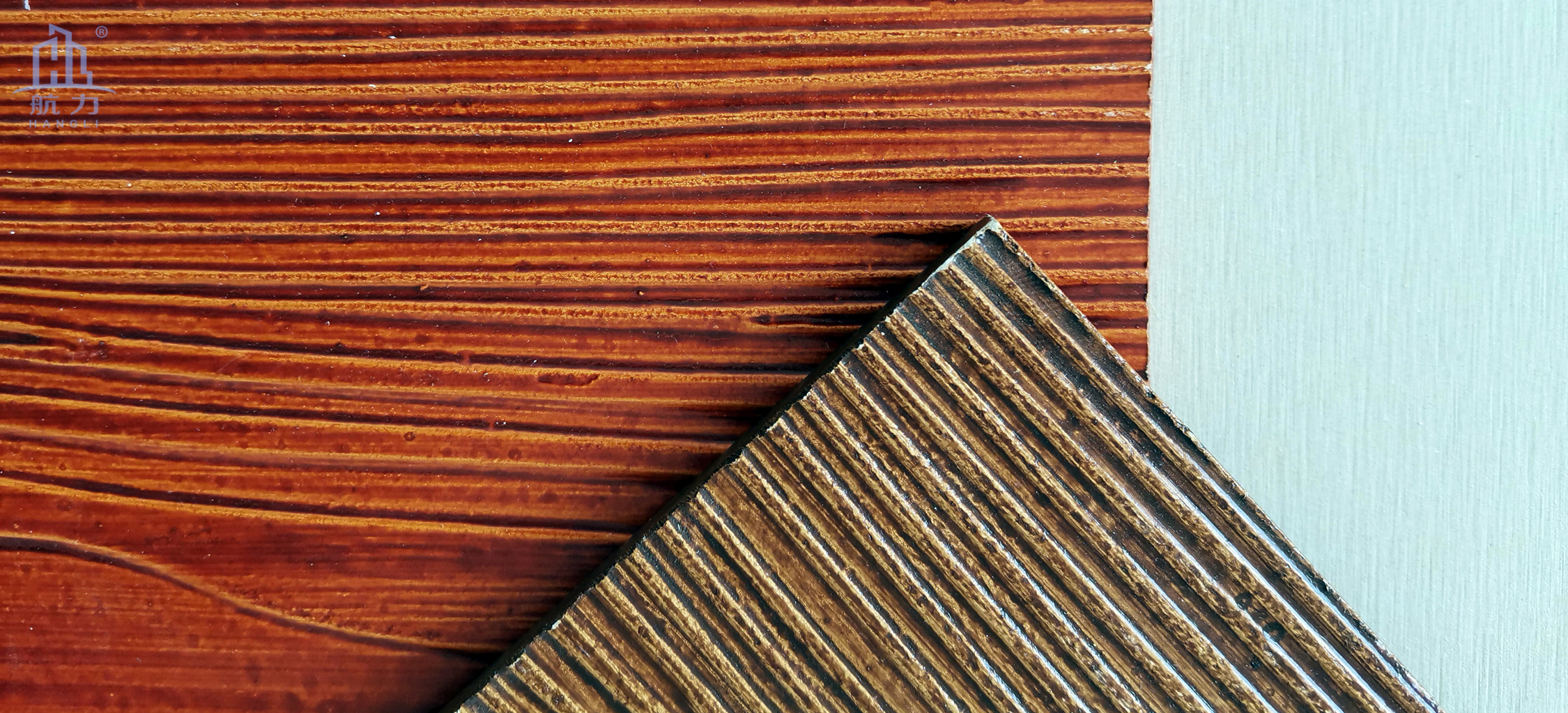 木紋水泥板以100%無石棉水泥板為基材，采用先進生產(chǎn)工藝制成，具有逼真的木紋紋理效果